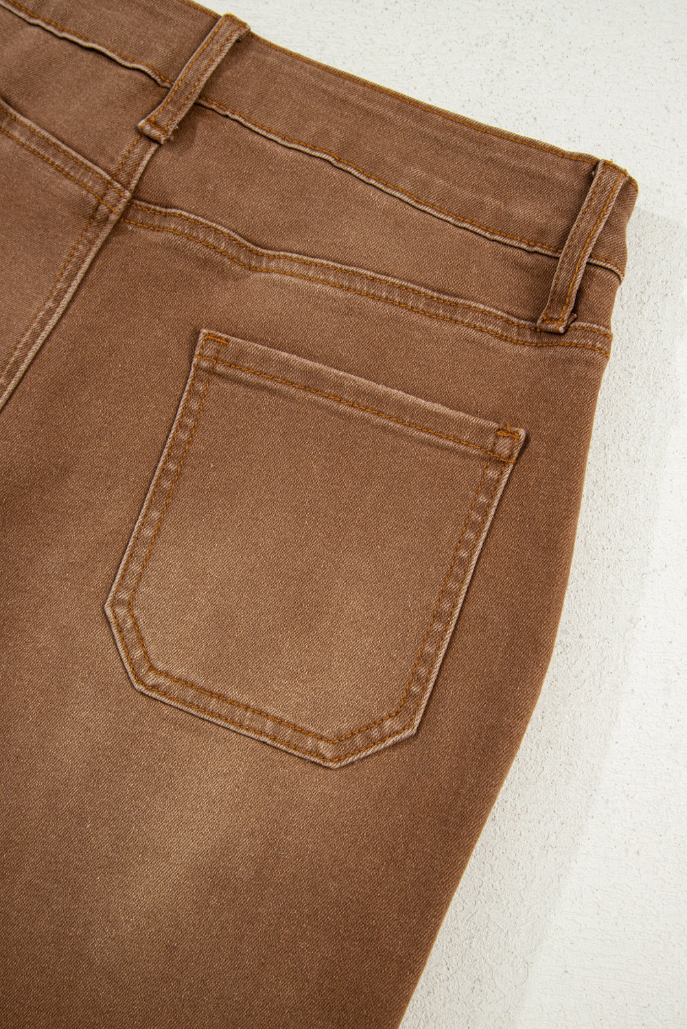 Cropped High Rise Wide Leg Jeans