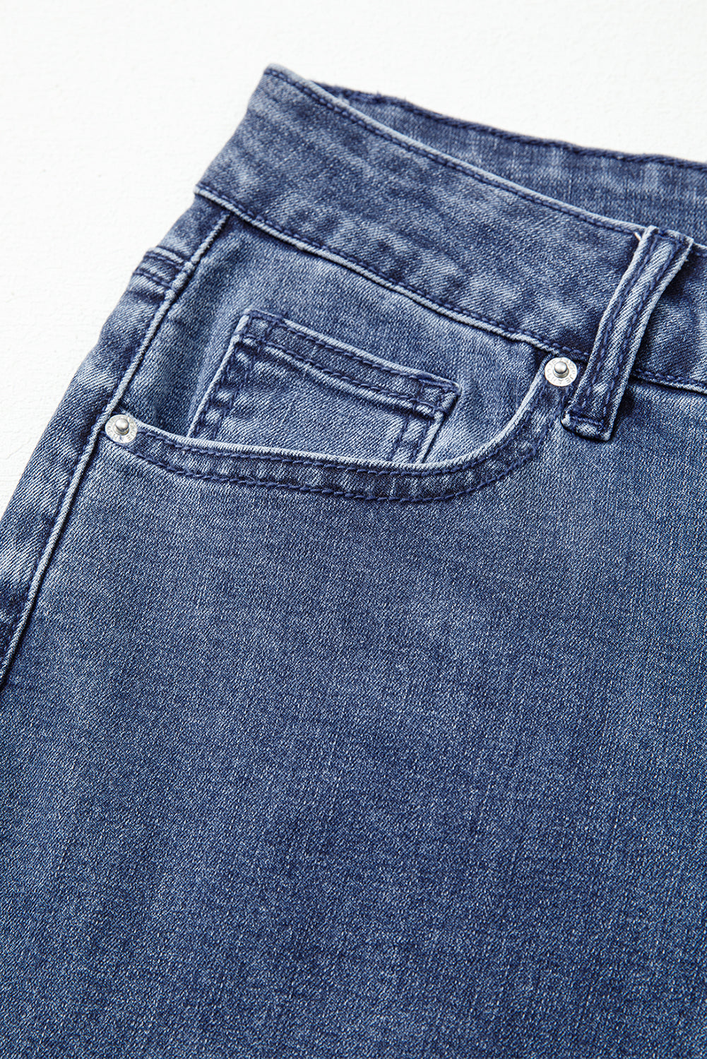 High Waist Flared Hem Jeans