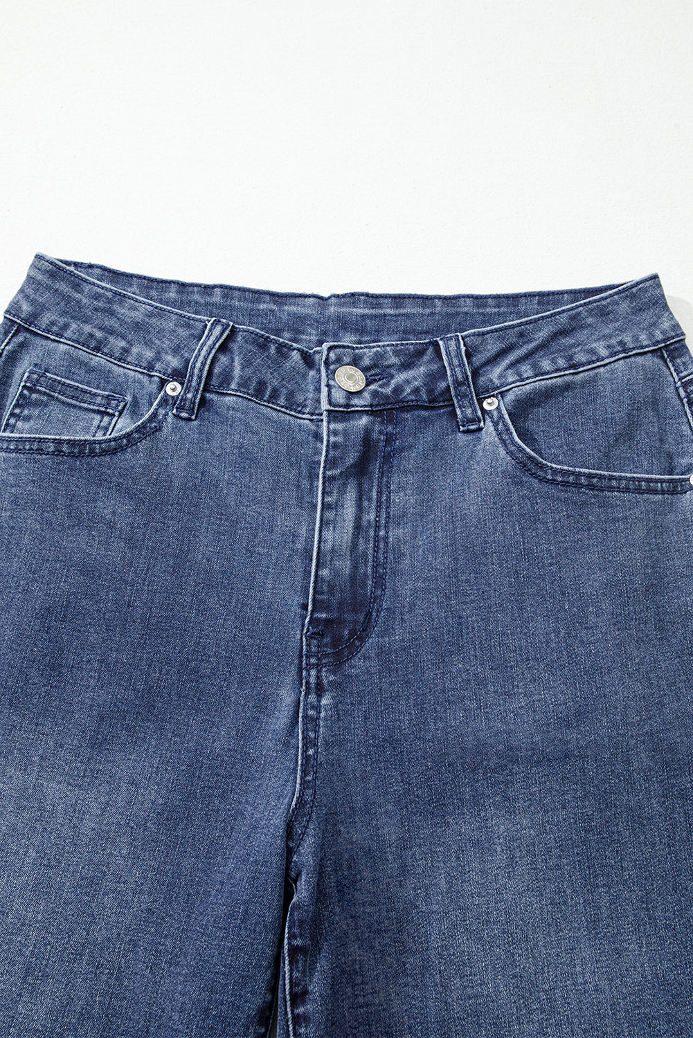 High Waist Flared Hem Jeans