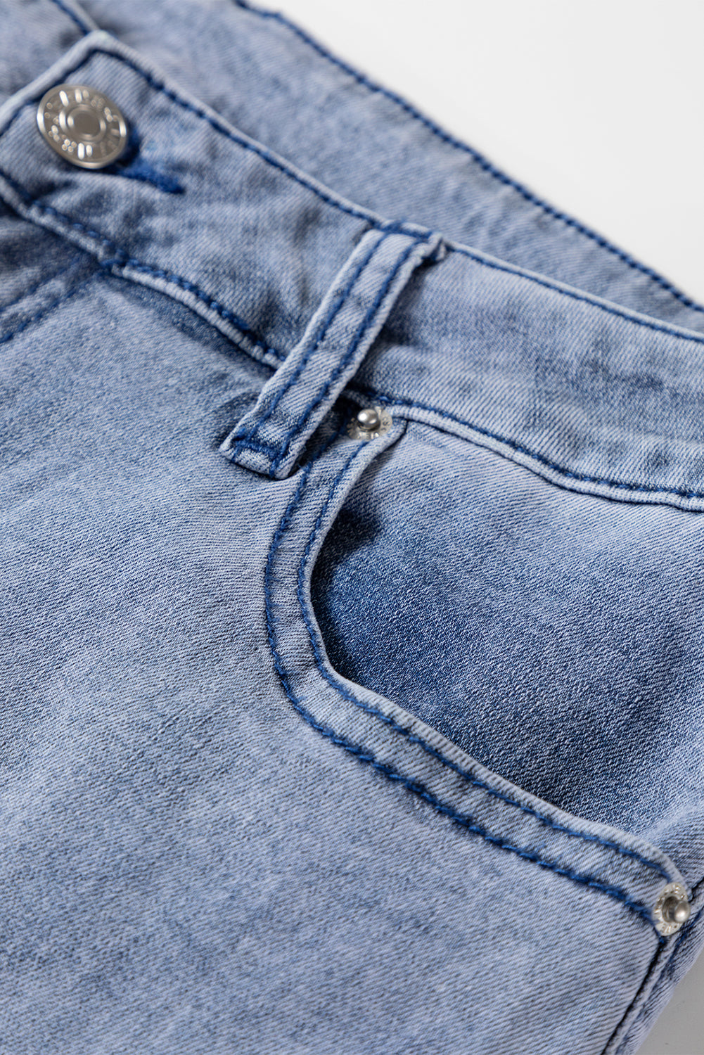 High Waist Flared Hem Jeans