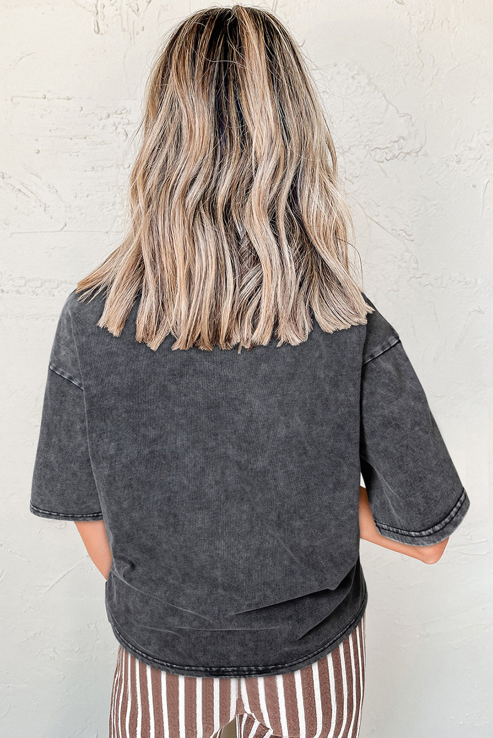 Black Vintage Nashville Mineral Washed Graphic Tee