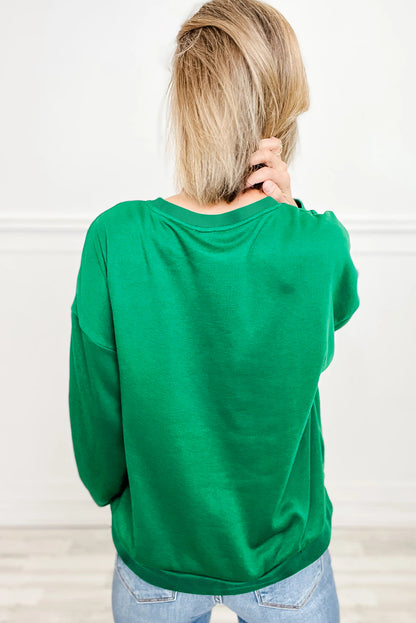 White Plaid MERRY Christmas Holiday Sweatshirt