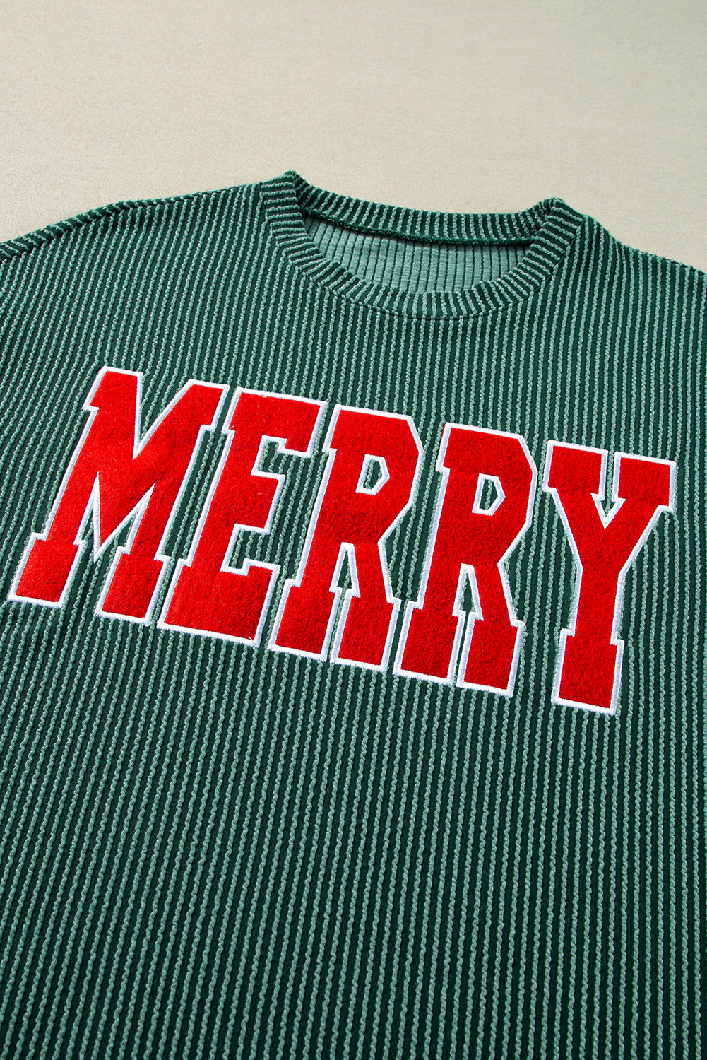 Corded MERRY Long Sleeve Top and Shorts Pajama Set